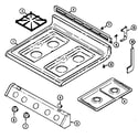 Maytag G3127WRA-4 top assembly diagram
