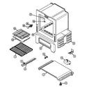 Maytag G3127WRA-5 oven/base diagram