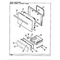 Magic Chef 3110PRV door/drawer diagram