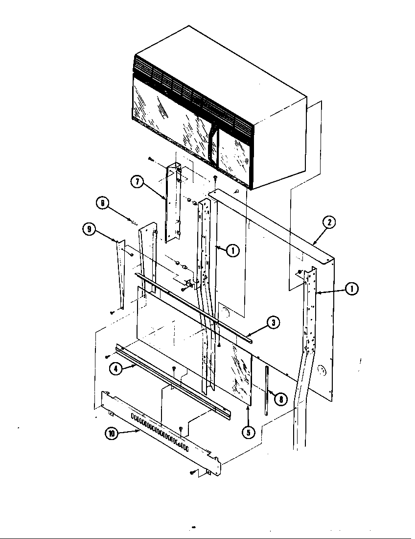 Magic Chef 24FK-6CKXWV8 body (upper) diagram