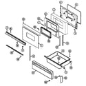 Magic Chef 3448STA door/drawer (3448xt*) (3448xta) (3448xtw) diagram