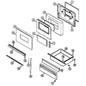 Magic Chef 3448STA door/drawer (ser. pre. 15 3448xta,xtw) (3448xta) (3448xtw) diagram