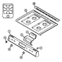 Magic Chef 6257XUS top assembly diagram
