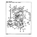 Magic Chef 3120SRA body/oven diagram