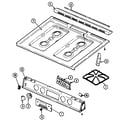 Magic Chef 7458XTA top assembly diagram