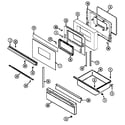 Magic Chef 7458XTA door/drawer diagram