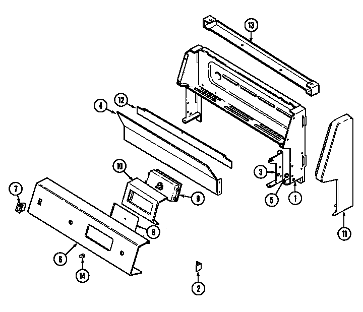 Magic Chef 3241XTW control panel diagram