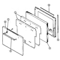 Magic Chef 9121WPW door (lower) diagram