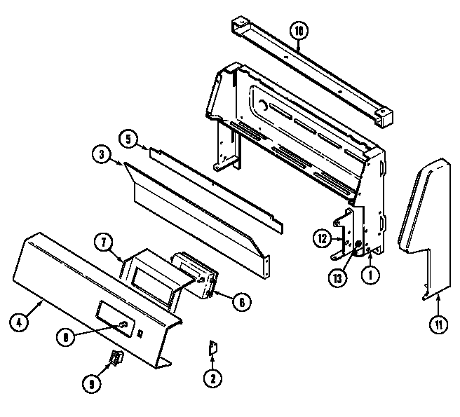 Norge N3478XVA control panel diagram