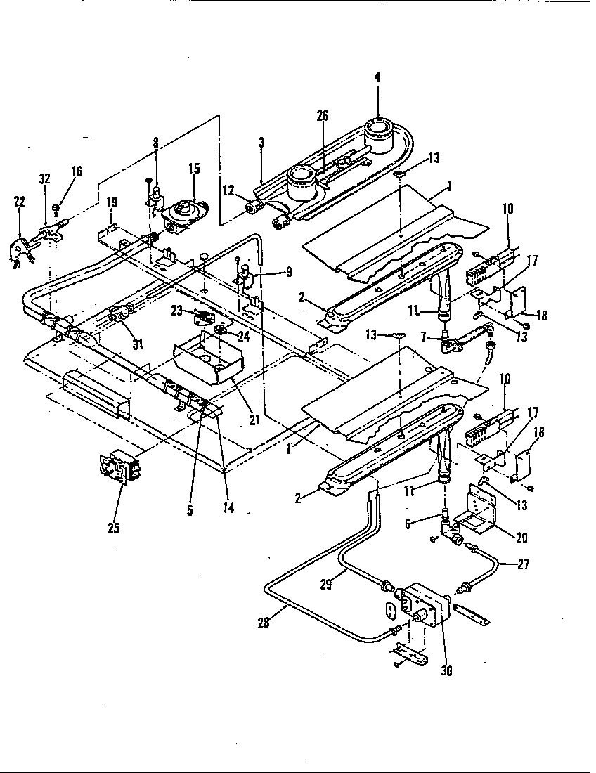 Magic Chef B34FN-2CKW control system diagram