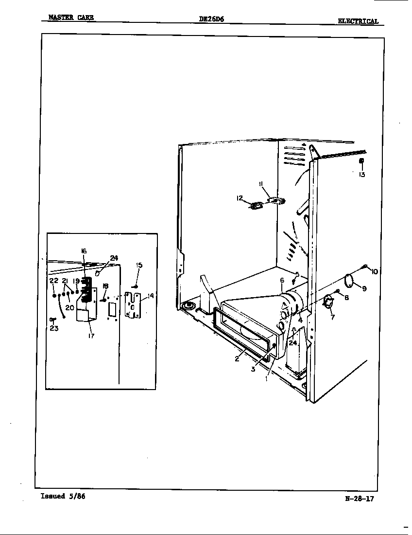 Admiral DE26D6A electrical diagram