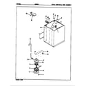 Admiral AW20K3W water carrying & pump assy. (rev. k) diagram