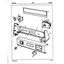 Admiral DE20F5 control panel (rev. a-h) (de20f5am) (de20f5hw) (de20f5ww) diagram