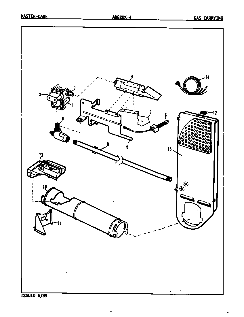 Admiral ADG20K4A gas carrying (rev. a-b) diagram