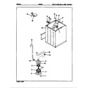 Admiral AW20K2W water carrying & pump assy. (rev. a-d) diagram