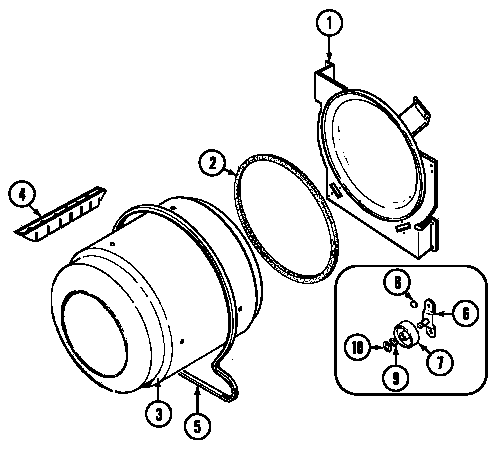 Admiral LDEA100BCM tumbler (bc*) (ldea100bce) (ldea100bcm) diagram