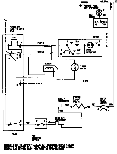 Admiral LDEA100BCM wiring information (ldea100acl) (ldea100acw) diagram