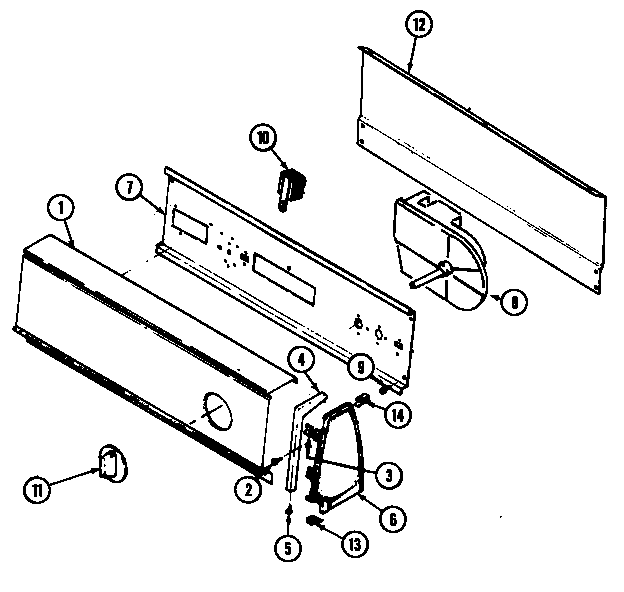 Admiral LDEA200ACL control panel (ldea200acl) (ldea200acw) diagram