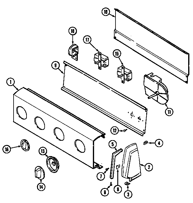 Admiral LATA300AAW control panel (lata300aal) (lata300aaw) diagram