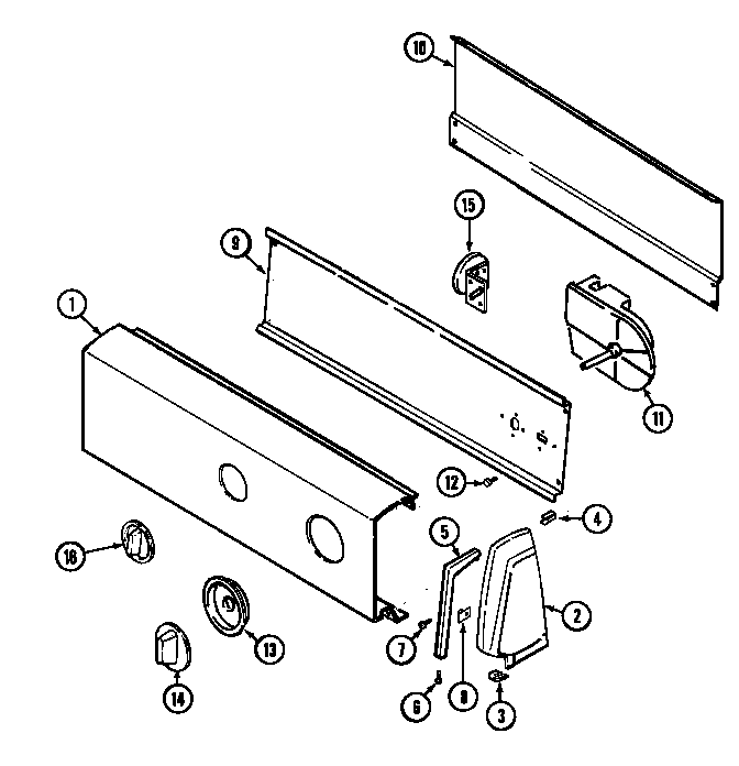 Admiral LATA100AJE control panel (lata100aal) (lata100aaw) diagram