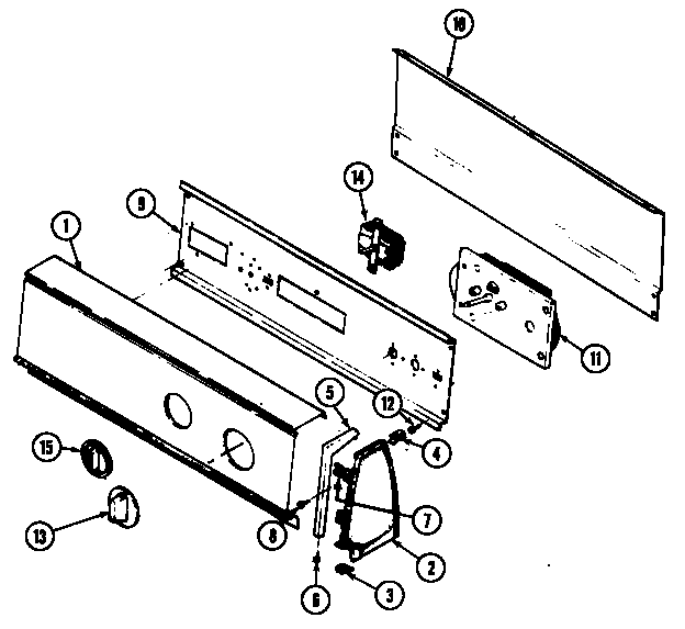 Admiral ADE25K3W control panel (rev. e) diagram