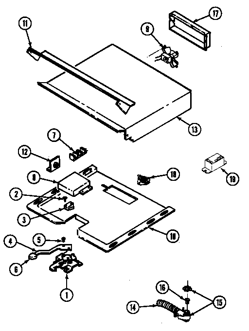 Norge L9875XVB internal controls diagram