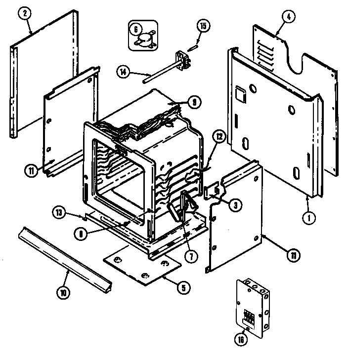 Norge L9875XVB body diagram