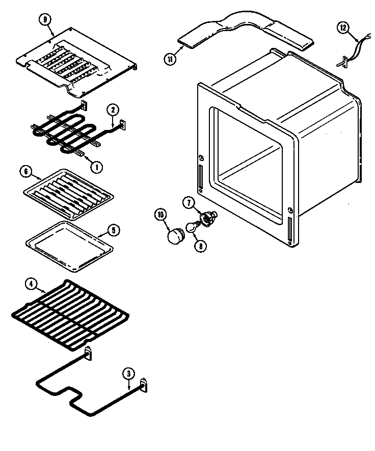 Norge L9875XVB oven diagram