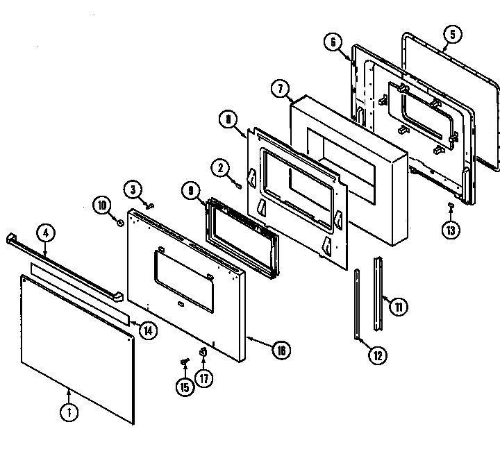 Norge L9875XVB door diagram