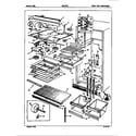 Admiral DNT22F9H/5B43A fresh food compartment diagram