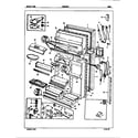 Admiral DNT22F9H/5B43A door diagram