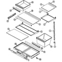 Maytag GT23A8XA shelves & accessories diagram
