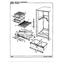 Admiral NT21L6W/CA78A shelves & accessories diagram