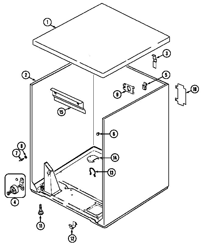 Admiral LDEA400ACM cabinet (ldea400acm) (ldea400acm) diagram