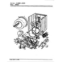 Maytag GDGM253W cylinder & drive (original) diagram