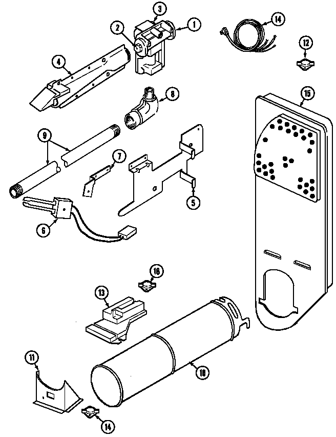 Admiral LDGA500AAL gas carrying (aa*) (ldga500aae) (ldga500aam) diagram