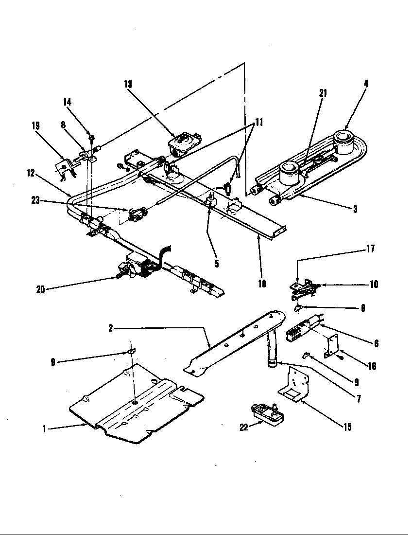 Magic Chef 31FS-11KX-ON control system diagram