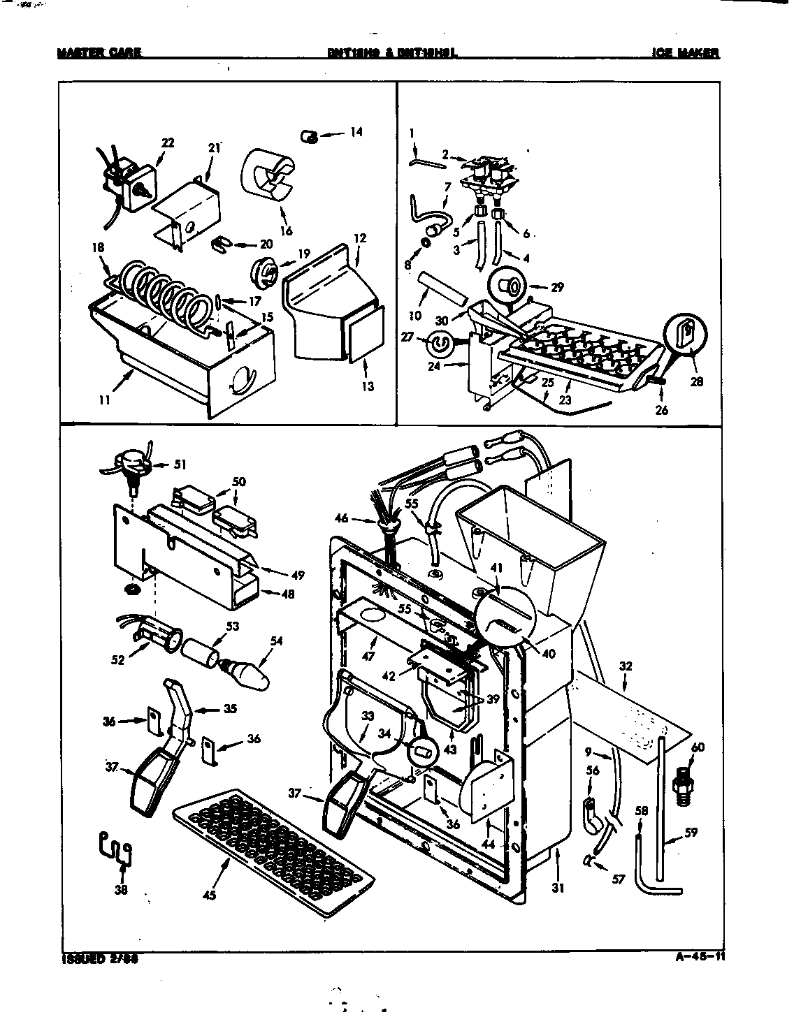Admiral DNT18H9/7B18A ice maker diagram