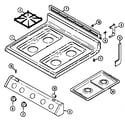 Maytag G3287XRW top assy. diagram