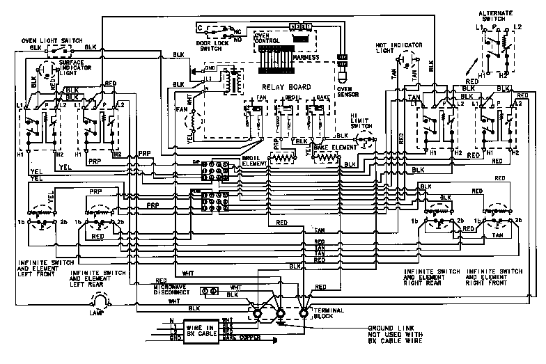 Admiral A6898VRV wiring information diagram