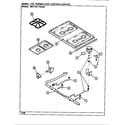 Admiral 687WM-TKSAW top assy./control system (surface) diagram
