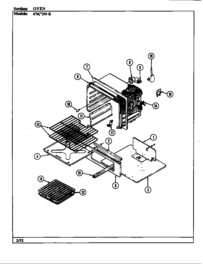 Admiral 676AM-KSVW control system (676am-ksvw) (676wm-ksvw) diagram
