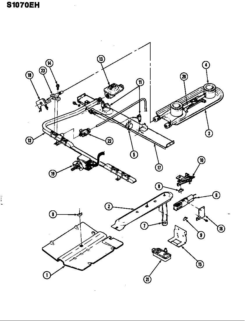 Admiral S1070EH-Z control system diagram