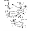 Admiral 1171AJ-36GK manifold section (electronic ignition) diagram