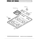 Magic Chef 82FK-1K top assy. diagram