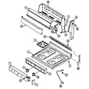 Admiral A3120SRWLT top assy./control panel diagram