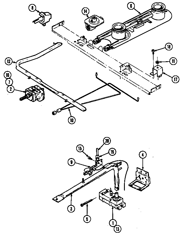 Admiral A3120SRALT control system diagram