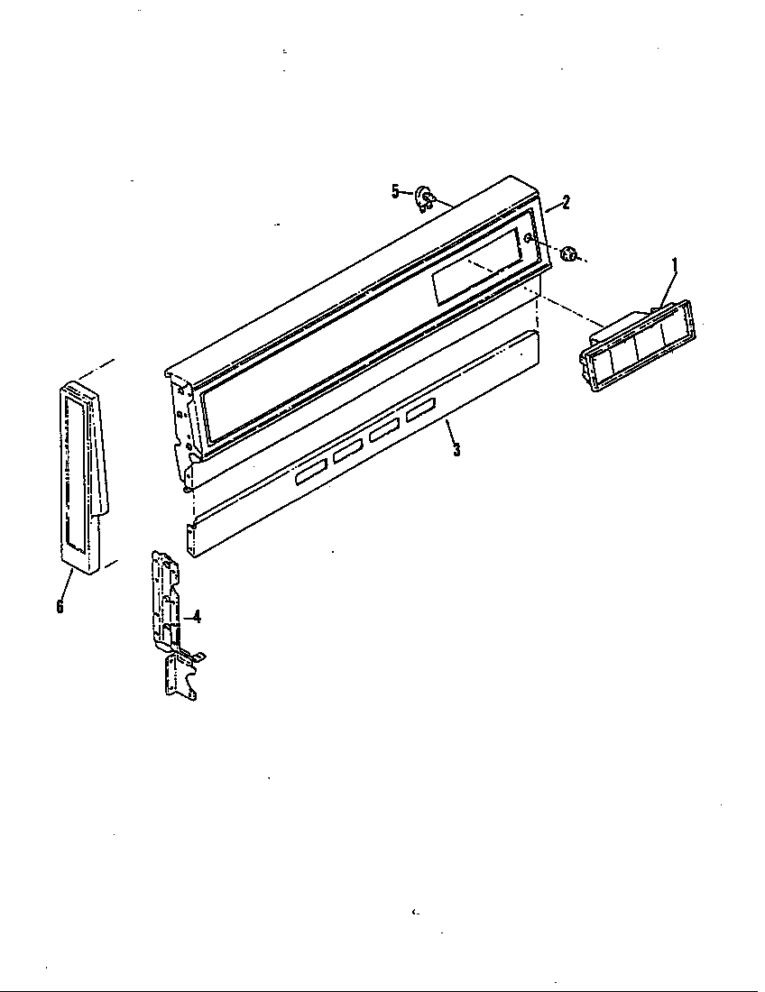 Magic Chef U31FK-92KLW control panel diagram