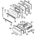 Admiral A3177XRA door/drawer diagram