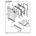 Admiral A3520SPA door/drawer diagram